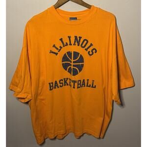 Champs Illinois Basketball Orange T-Shirt Shirt 2XL